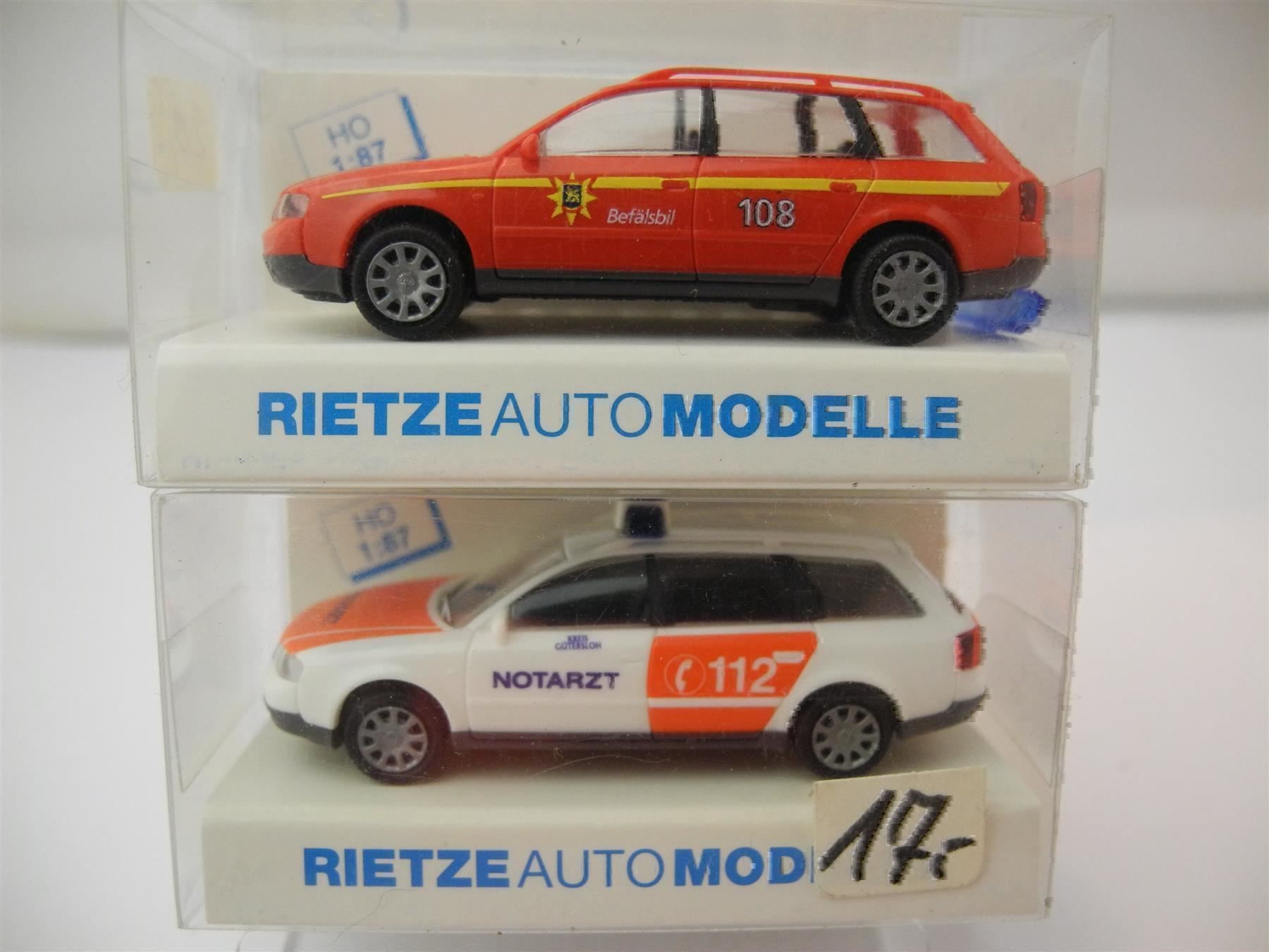 Rietze Modellini d'auto: 2 x Rietze 50936 u. 50937, Nr. w6 – Nuovo e nell'imballaggio originale da Kottwil venduto da Crazyrolf 1