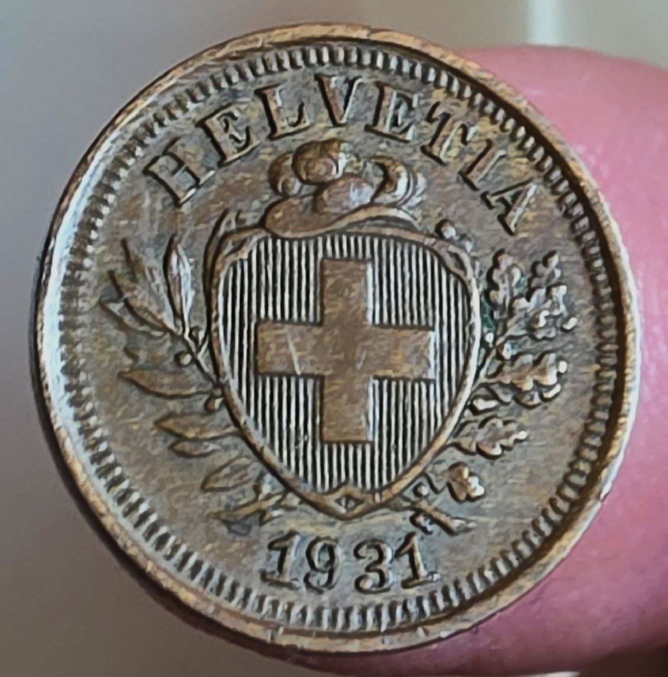 Tutti le monete: SCHWEIZ 1 RAPPEN 1931 – Usato da Winterthur venduto da Creso70