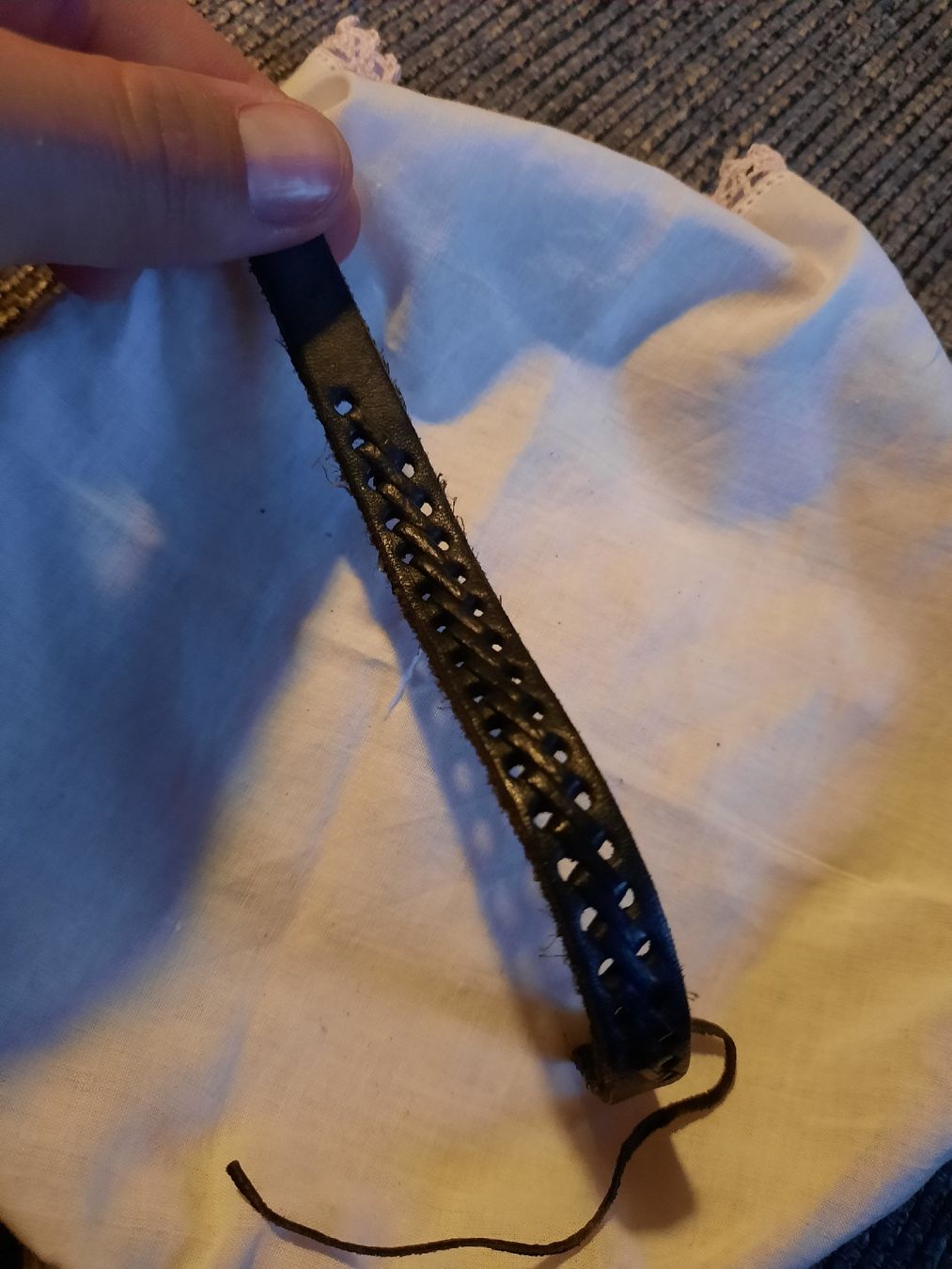Bracciali & Braccialetti: Schwarzes Leder Armband – Nuovo (secondo la descrizione) da Unterterzen venduto da elebo 4