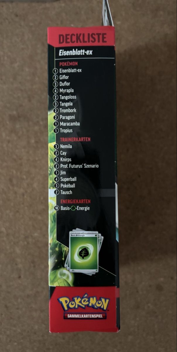 Pokémon Carte collezionabili: NEU - Pokémon Kampfdeck Eisenblatt ex 60 Karten – Nuovo e nell'imballaggio originale da Mülligen venduto da atwag 3