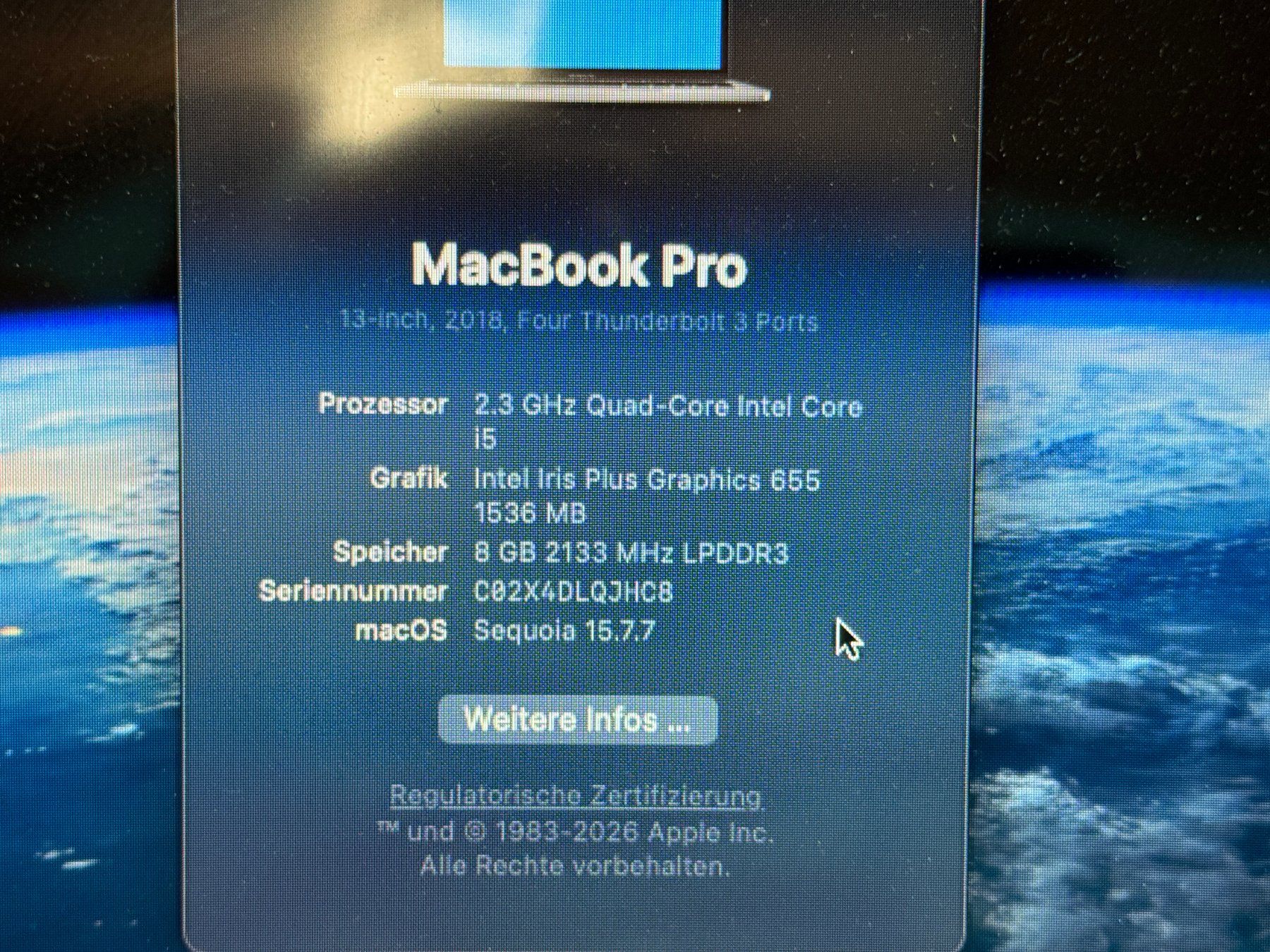 Apple Notebook: MacBook Pro  13 zoll 2018 – Difettoso da Au SG venduto da bah_6f5w 4