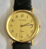 Montre homme Tanis quartz cadran doré utilisé