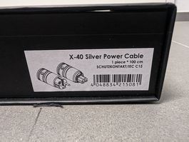 VIABLUE X-40 Silver Stromkabel 100cm