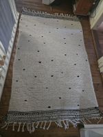Beni Ourain Teppich Wolle handgeknüpft 220x125 cm