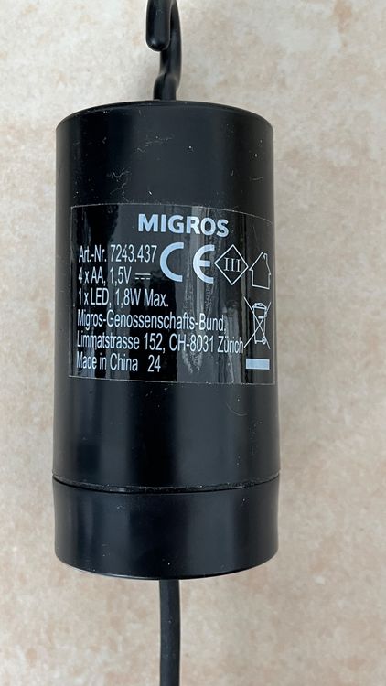 2x Hängelampe schwarz Migros Home Dekolampe LED NEUWARE! 8