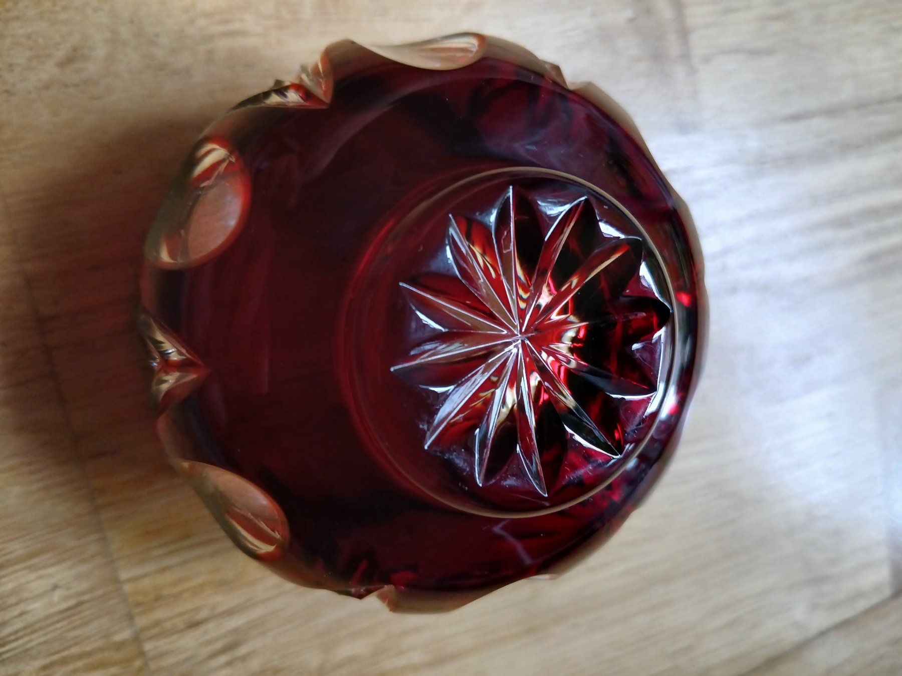 Verres: Rotes Kristallglas Deko, Windlicht oder Schale – Neuf (Voir description) à Zürich par ast_8nph 2