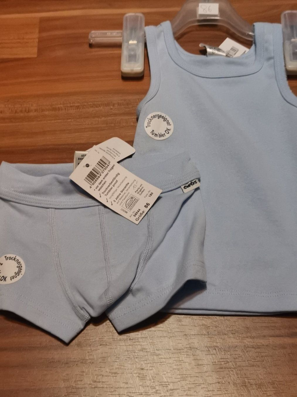 Biancheria intima: Unterhemd und Shorts gr 86 – Nuovo (secondo la descrizione) da Schwarzenburg venduto da Flamingo07