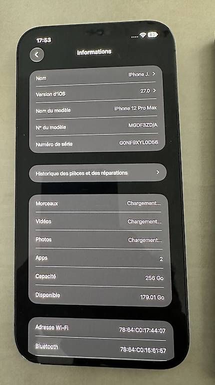 Apple Telefoni cellulari / Smartphones: IPhone 12 pro Max 256gb – Usato da Nyon venduto da Ungaru