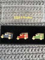 3 Pins Finalba Visa Oldtimer Set im Etui guter Zustand