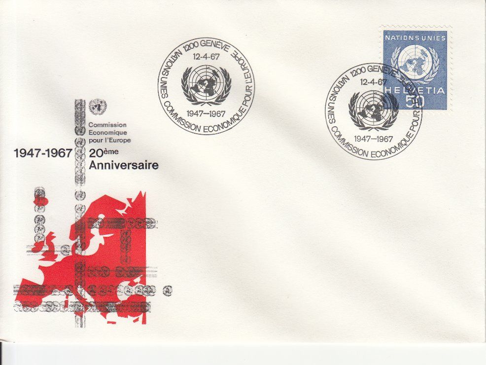 Alle Briefmarken: Sonderstempel S. 631 Genève 1967 – Gebraucht aus Bürglen TG von StampGraf