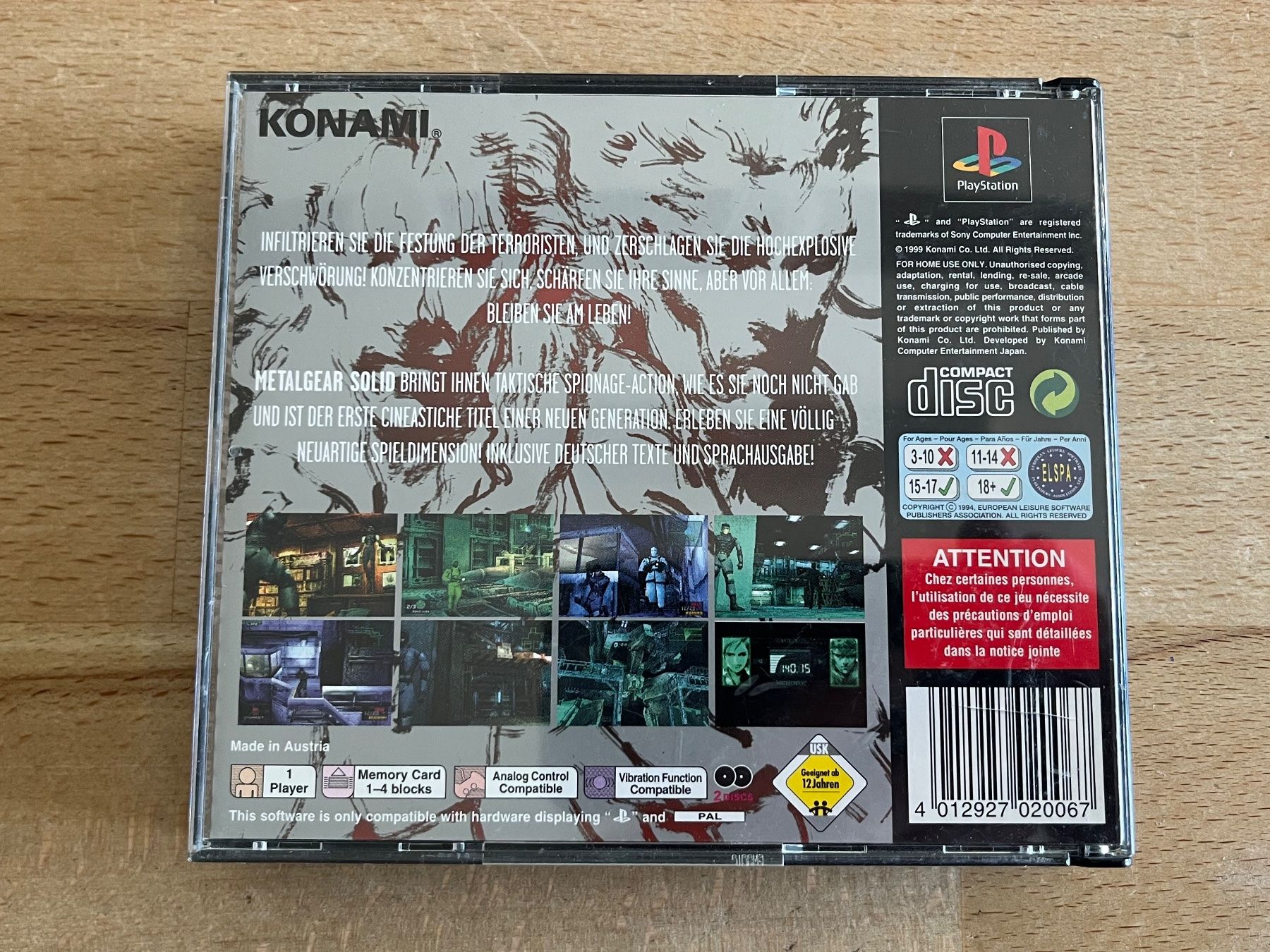 Sony Giochi: Metal Gear Solid PS1-Klassike, inkl. Silent Hill Demo-Disc – Usato da Thalwil venduto da ranx 4