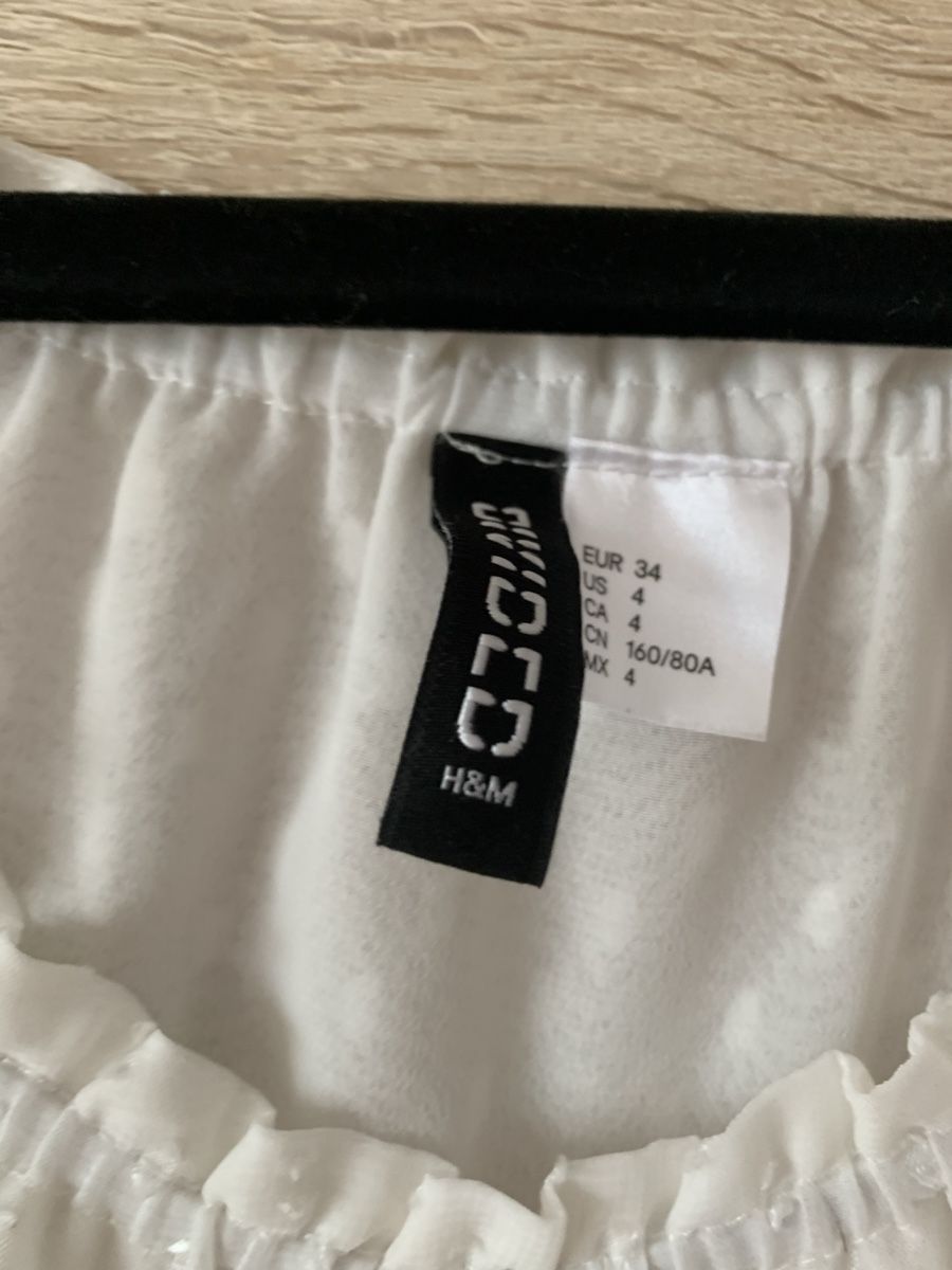 H&M Top: Haut blanc – Nuovo (secondo la descrizione) da Montreux venduto da iza_peche8 2