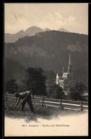AK Lungern, Kirche und Oltschiberge