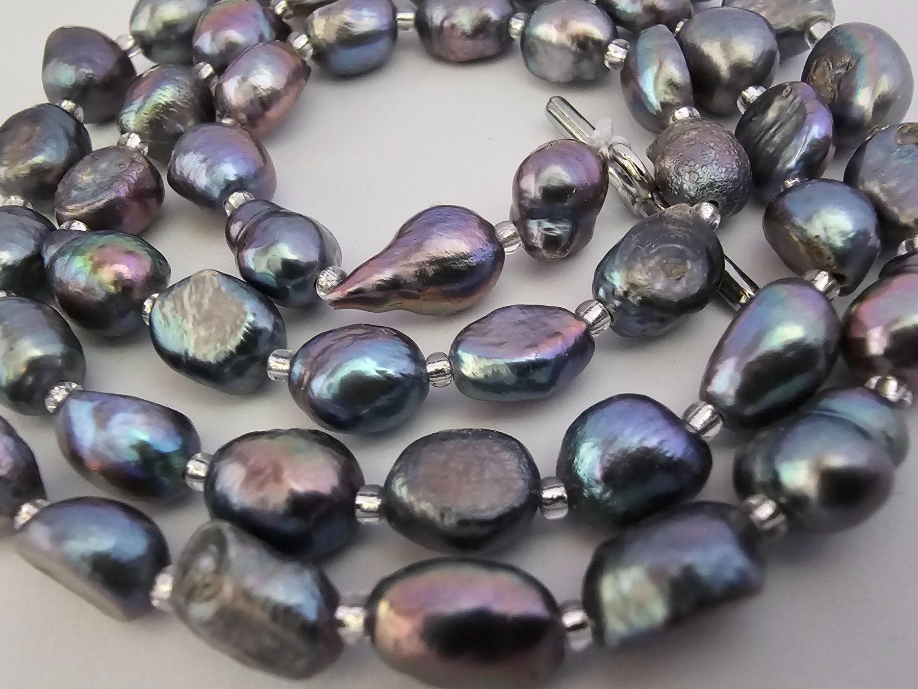 Catenine: Perlenkette lang Kette Zuchtperlen multicolor mit Charme – Nuovo (secondo la descrizione) da Riedt b. Erlen venduto da Gottestraene 3