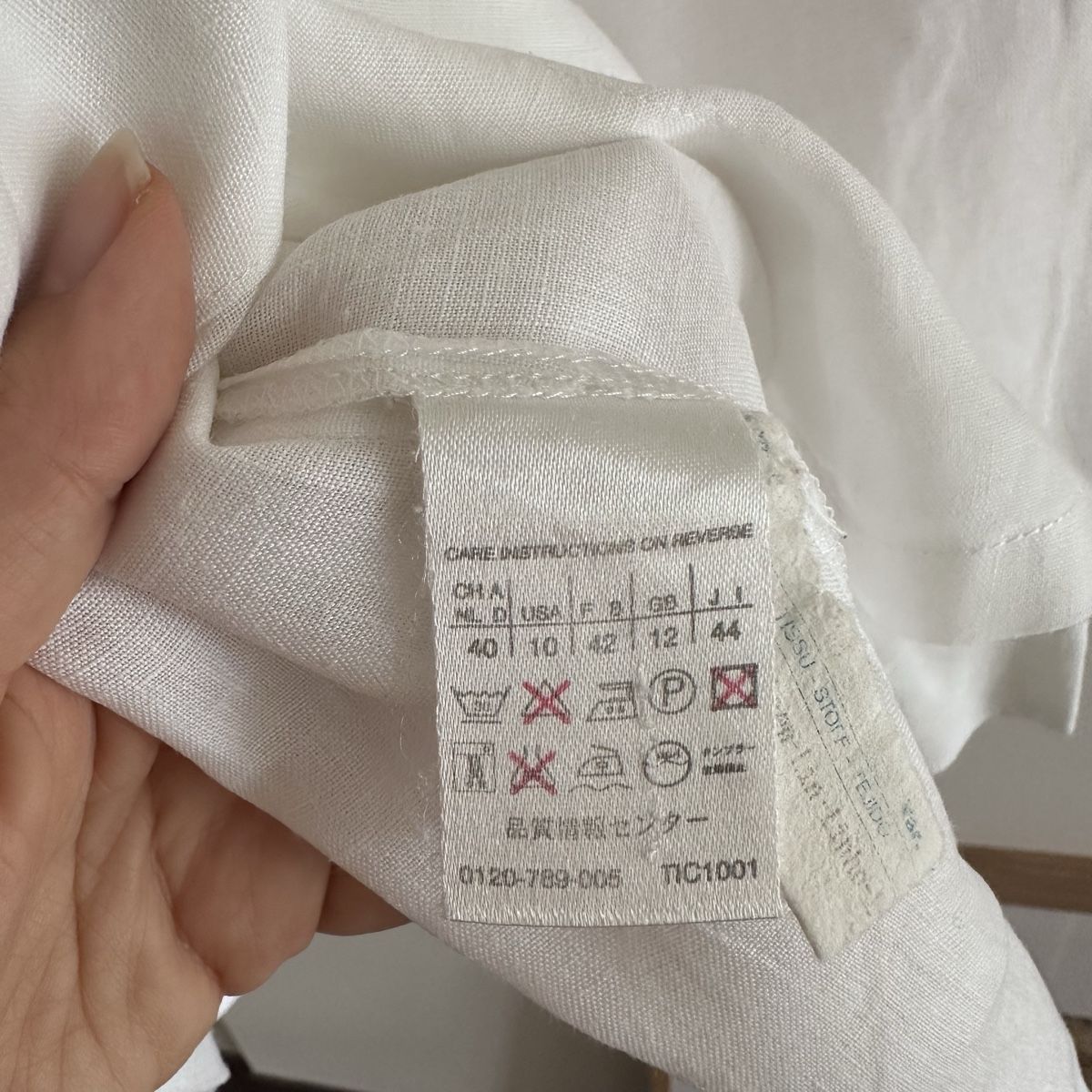 Max Mara Camicette: Max Mara Linen Shirt Size S – Usato da Zürich venduto da LilySasa 5
