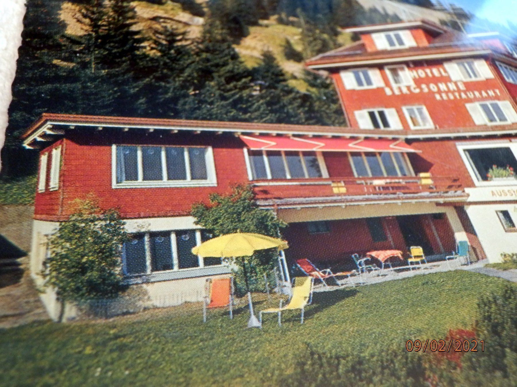Cartes postales: AK, Hotel Bergsonne, Rigi-Kaltbad – D'occasion à Ueberstorf par dinbau 3