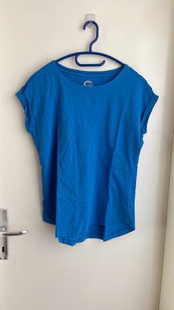 Sommerliches, blaues T-Shirt, Grösse M - Top Zustand