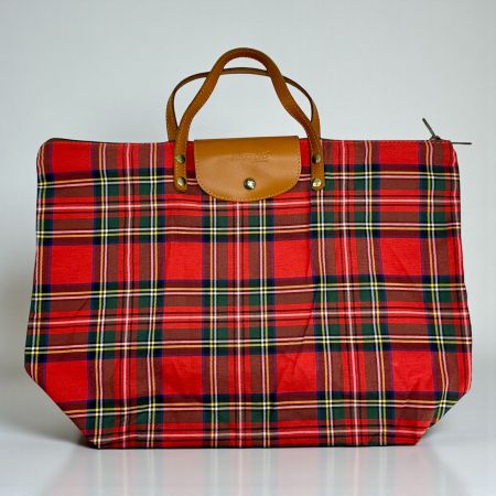 Sac cabas PORTOMORO pliage vintage à carreaux Made in Italy