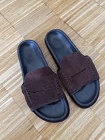 Jacquemus Pantoletten Wildleder braun neuwertig