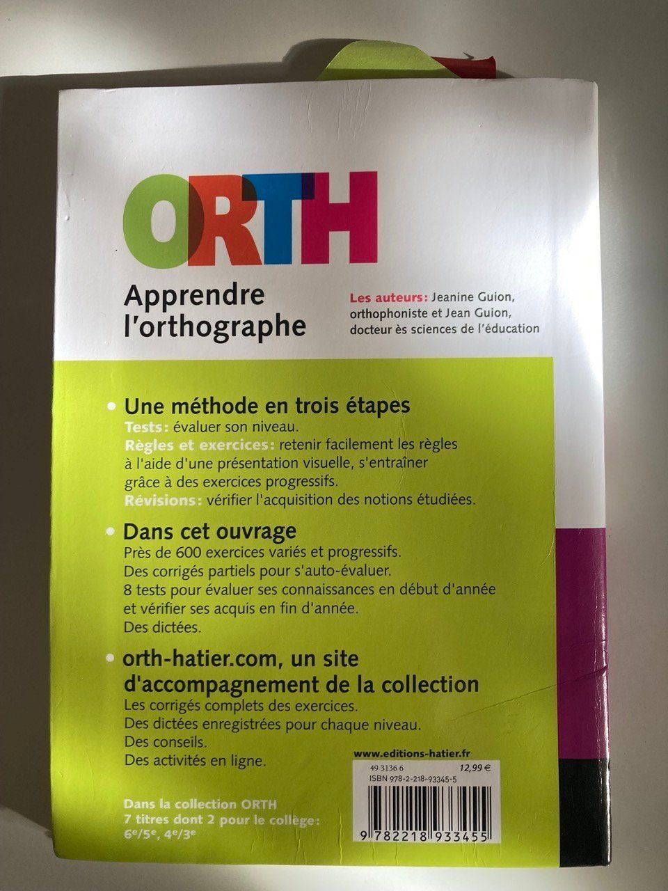 Livres: Orth 4e/3e – D'occasion à La Tour-de-Peilz par vve_nm8c 1