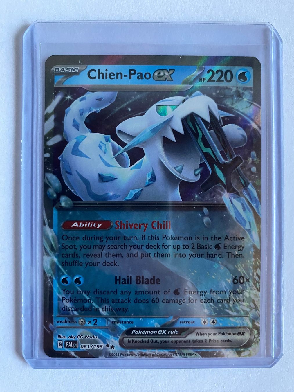 Pokémon Carte collezionabili: Chien-Pao ex 061/193 - Paldea Evolved - Pokemon TCG – Nuovo (secondo la descrizione) da Romanshorn venduto da jul_f68h 2