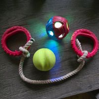 🐸 SPIELZEUG BLINKBALL ZUGSPIEL VOLLGUMMI BALL LICHTBALL