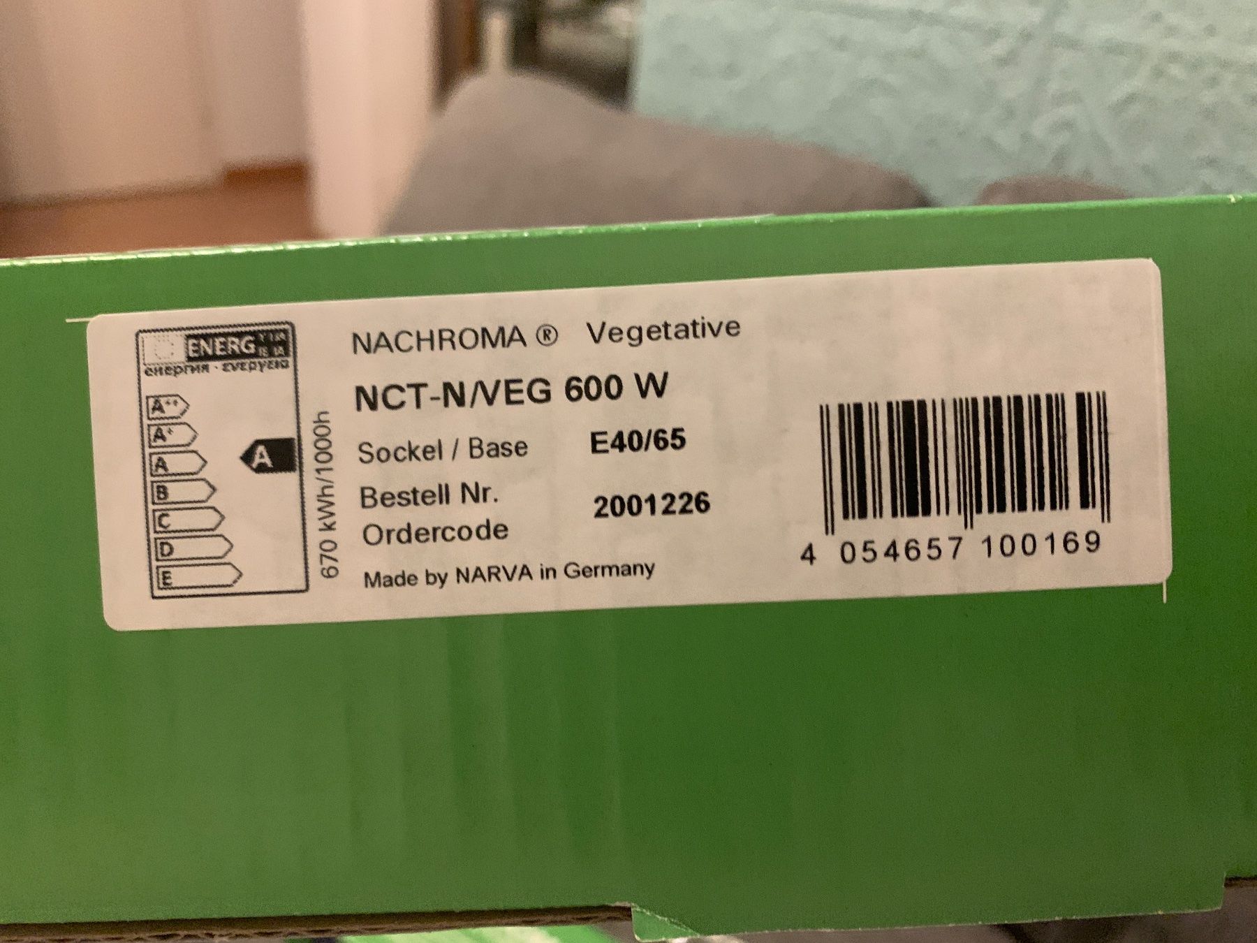 Lampen: 2 Narva Halogen Metalldampflampen 600w – Neu und originalverpackt aus Opfikon von  1