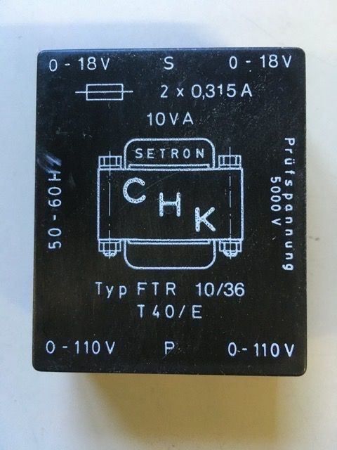 Componenti elettronici: Printtrafos 2x18V 10VA – Nuovo e nell'imballaggio originale da Brugg AG venduto da Pedro4