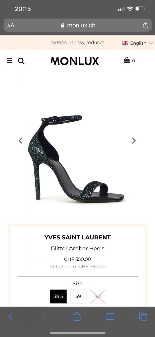 Saint Laurent Scarpe da donna: Saint Laurent Glitter Heels – Nuovo e nell'imballaggio originale da Bassersdorf venduto da Elena_87 5