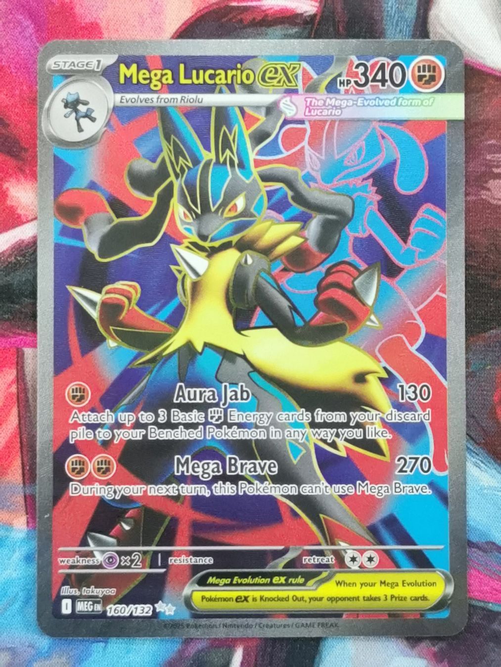 Pokémon Carte collezionabili: Pokemon Mega Lucario Ex 160/132 Mega Evolution EN – Nuovo (secondo la descrizione) da Cousset venduto da VstarCards