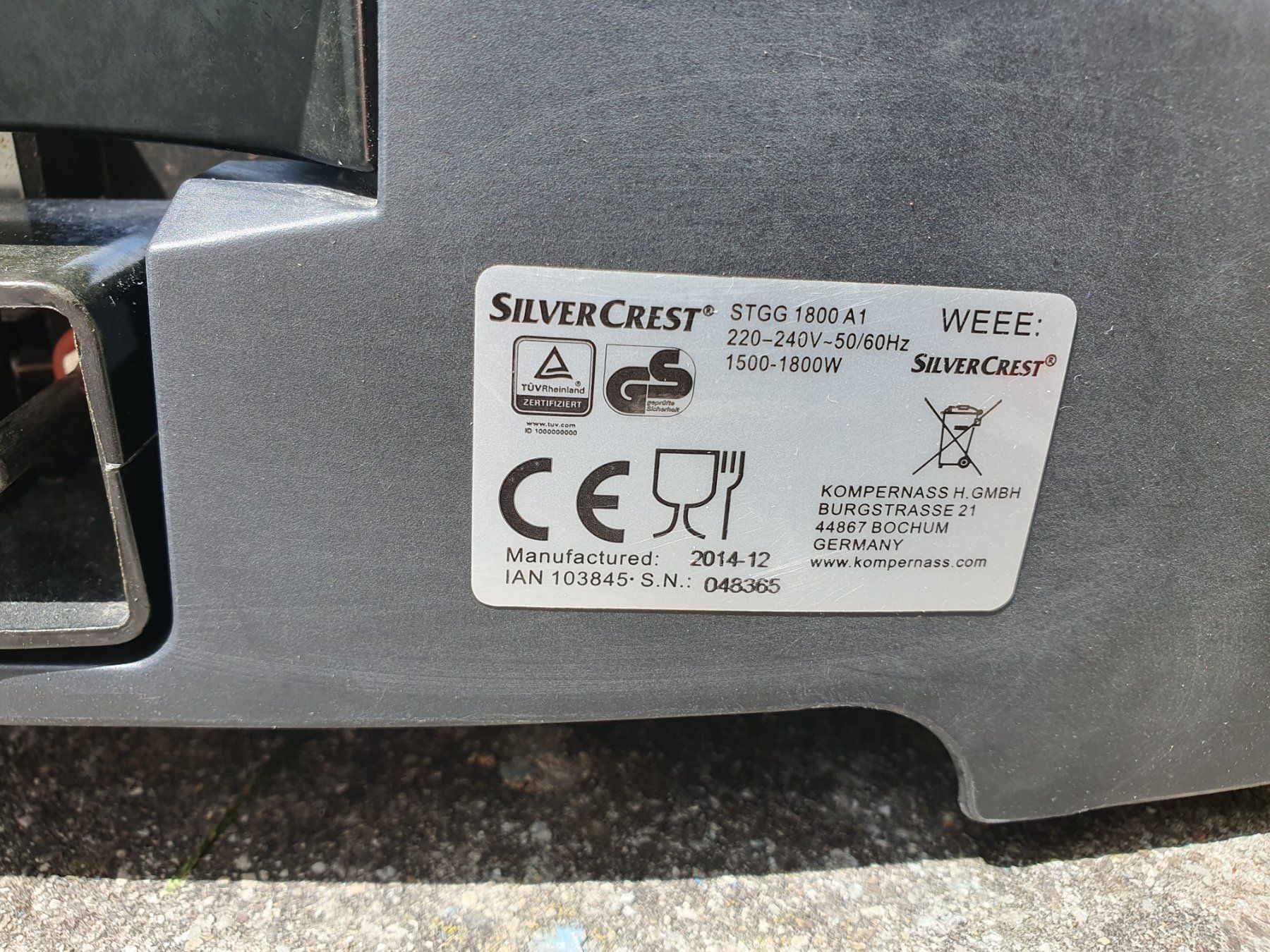 Griglie: Tischgrill elektrisch - 1500/1800 Watt – Usato da Feuerthalen venduto da jalindi 3