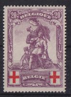 BELGIEN 1914: 20 C. Rotes Kreuz * - Kat. 65.--