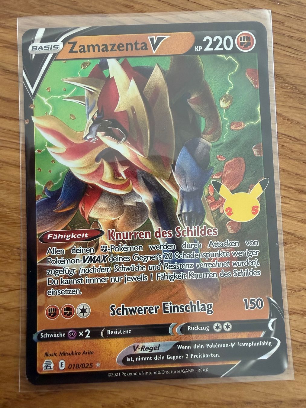 Pokémon Sammelbilder & Trading cards: Zamazenta V 18/25 – Gebraucht aus Amriswil von sim_nlb6