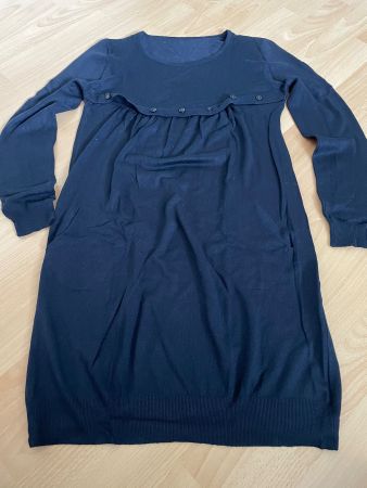 Schönes dunkelblaues Strickkleid Grösse S/M