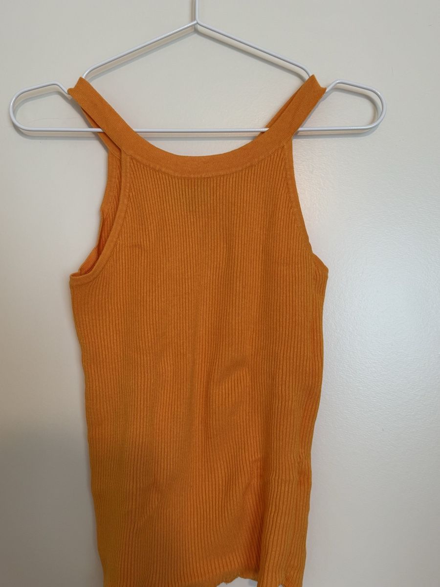 Manor Top: Oranges Ripp-Tanktop (Manor, Gr. S) – Usato da Luzern venduto da vqu_8gks