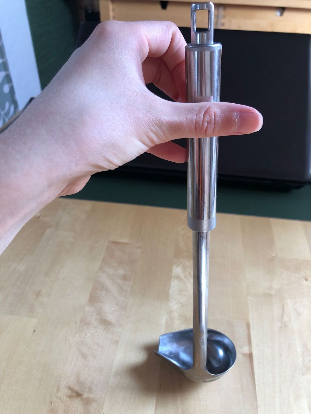Cucchiai: CARREFOUR HOME Louche à bec en acier – Usato da St-Aubin FR venduto da Tiweety 2