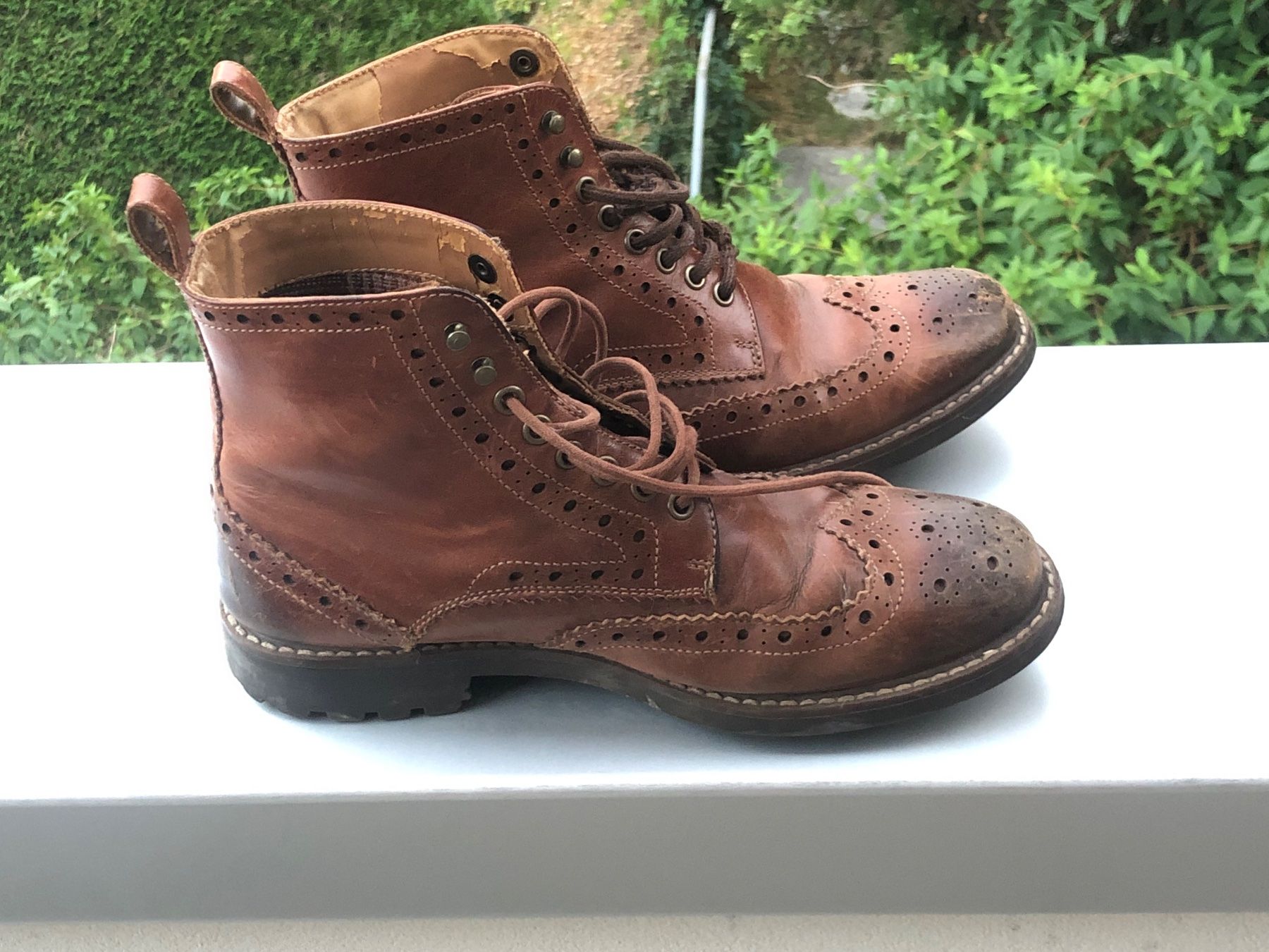 Clarks Scarpe da uomo: Burgundy Clarks service boots – Usato da Lausanne venduto da jul_jpm7 4