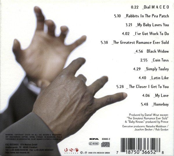 CD: Maceo Parker featuring Ani DeFranco, James Taylor, – Usato da Unterbäch VS venduto da Plasido 1