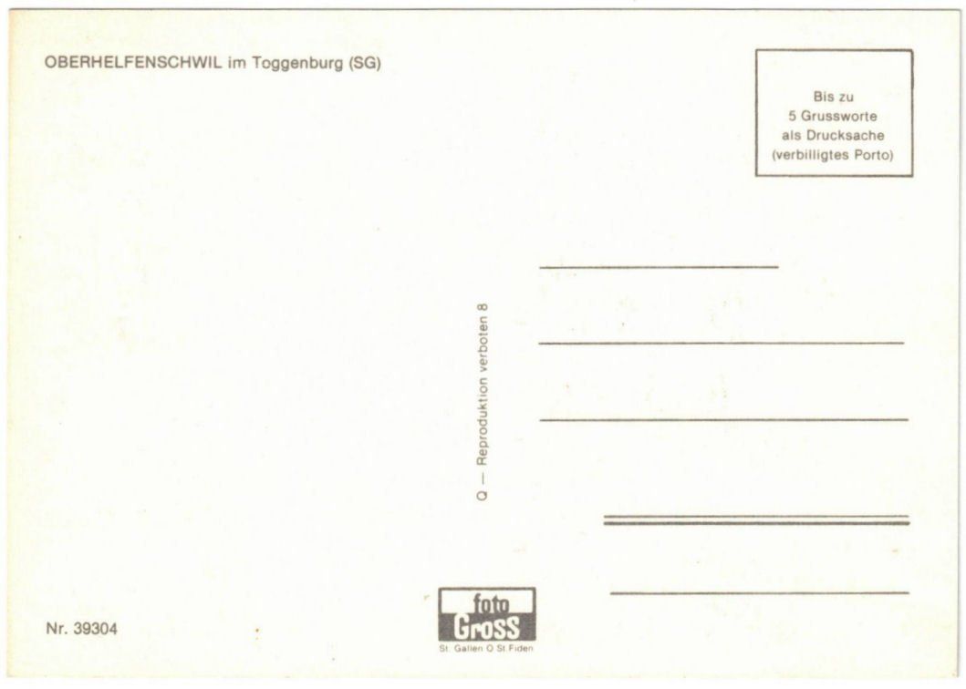 Cartoline postali: Oberhelfenschwil - 3 Bild AK – Usato da Binningen venduto da Mountainrider 1