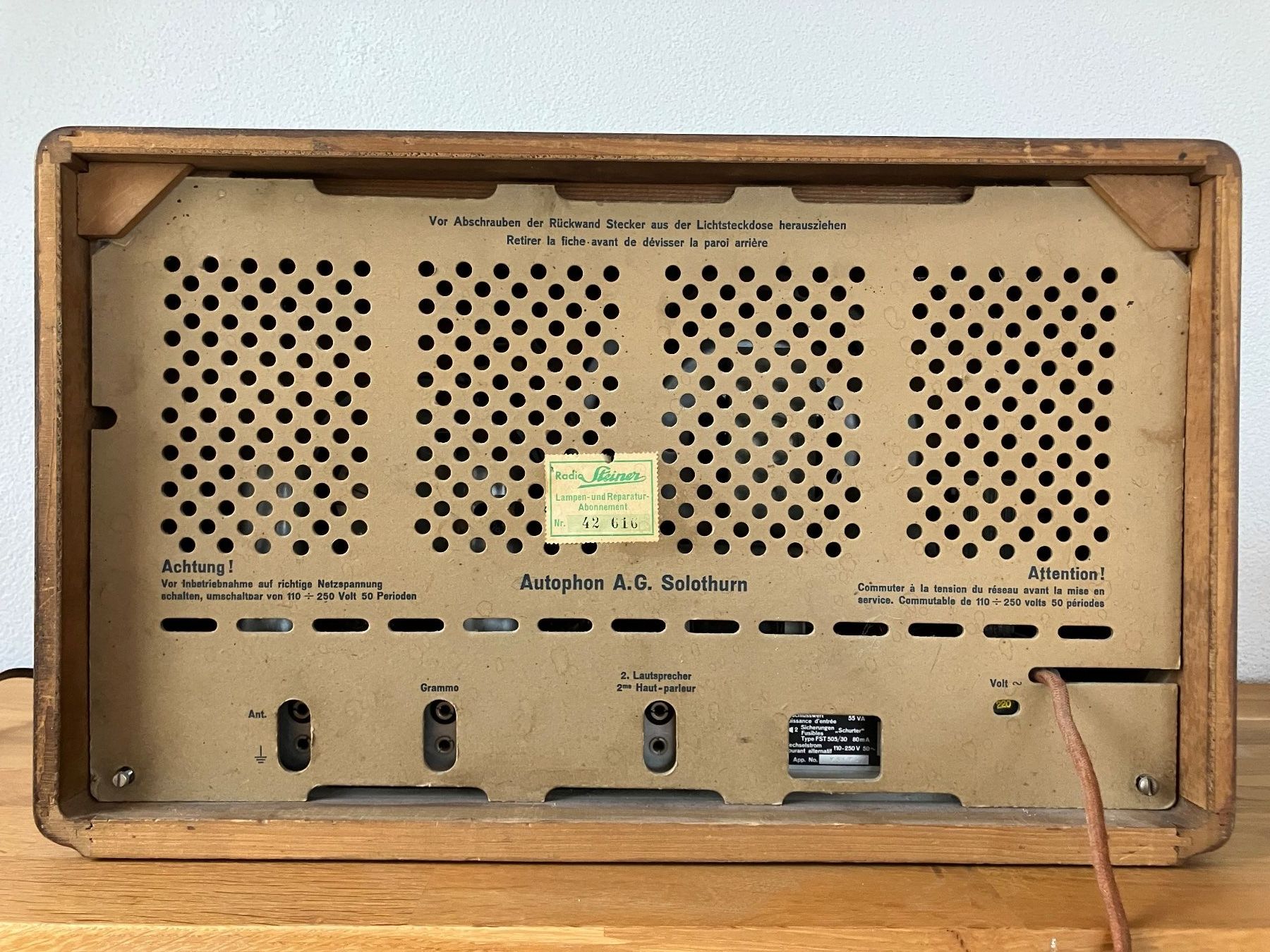 Radios: Röhrenradio Autophon AG Solothurn Typ LUX 81 – Gebraucht aus Ennetbürgen von meichtri 2