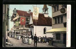 Appenzell, Prozession bei der Abtskapell