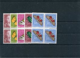 PJ 1957 Serie im V'block postfrisch