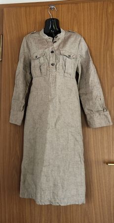 Robe longue style Biancalancia lin naturel, taille 42/ 44