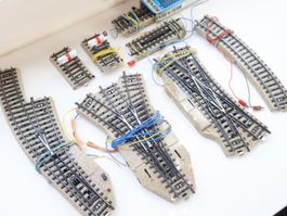 Märklin Dreiweg Elektro Weichen & mehr Weichen + Gleise H0