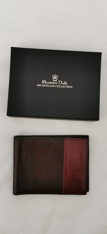 Portemonnaie Geldbeutel Massimo Dutti Leder NEU (Neu (gemäss