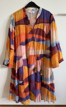 DERHY Robe d'été Bohème Chic, taille XL, coton 