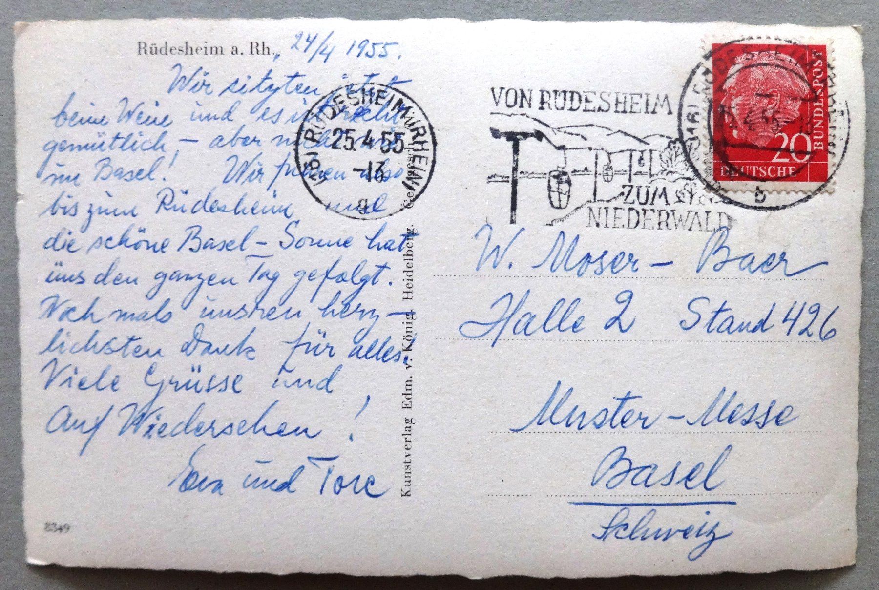 Cartoline postali: Rüdesheim a. Rh. – Usato da Fétigny venduto da Billy2miny 1