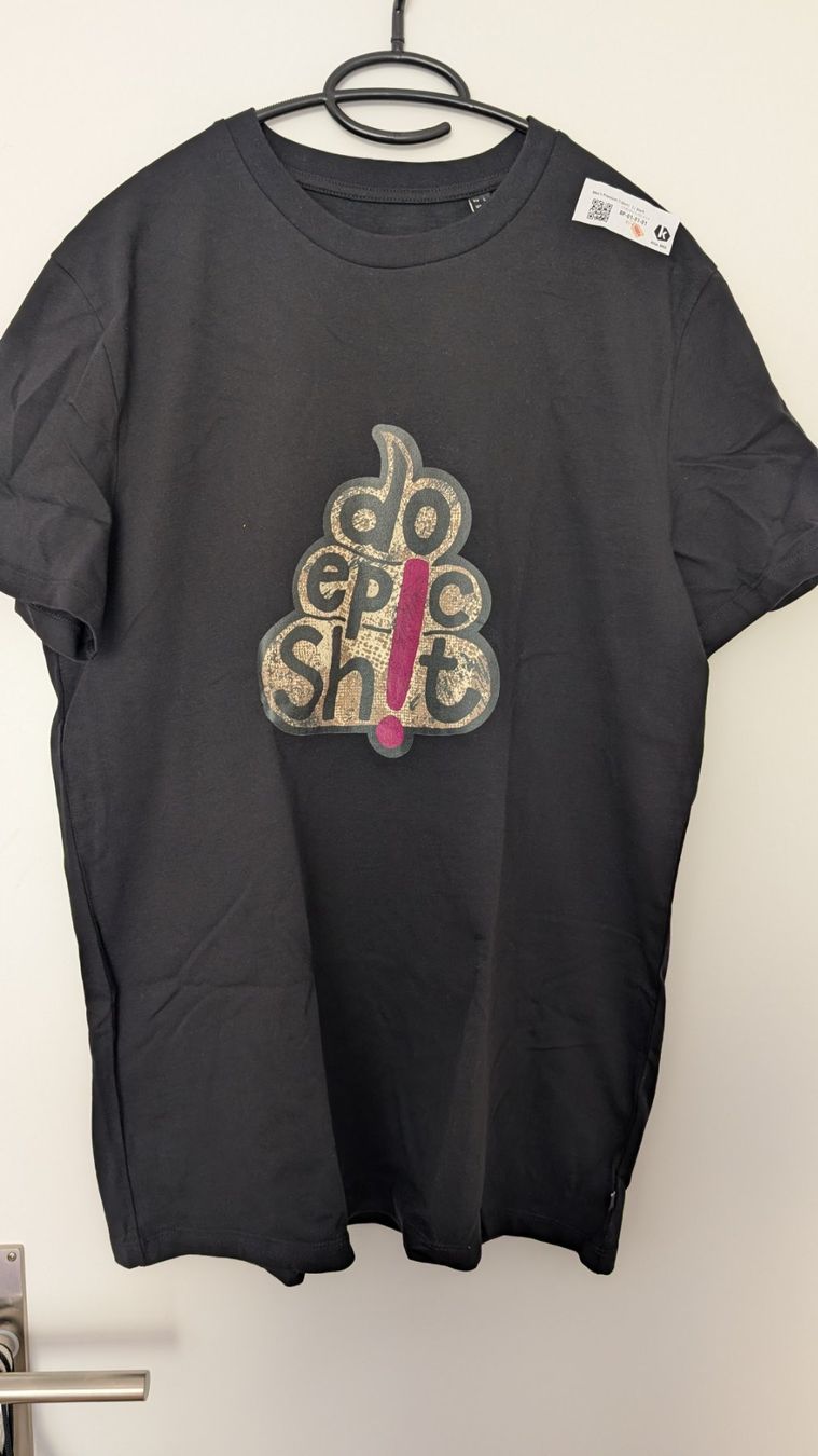 T-Shirts: "do epic shit" t-shirt - grosse L – Neu und originalverpackt aus Killwangen von sockenmeister
