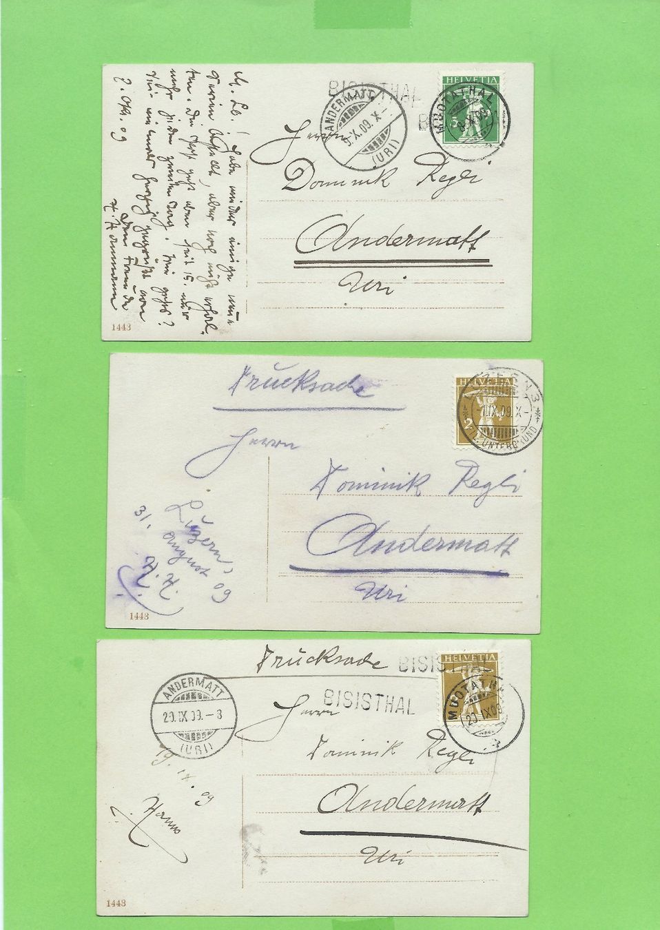 Cartoline postali: 6 Antike Loreley Postkarten, um 1900 – Usato da Zürich venduto da t24_de 1