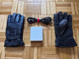 Heizhandschuhe Schwarz USB mit Xiaomi Powerbank (wie neu)